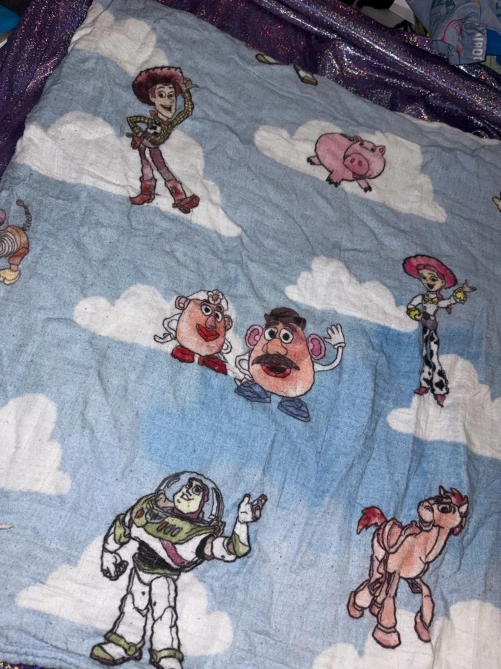 Sweet Ellie Sue Muslin Disney Toy Story Blanket